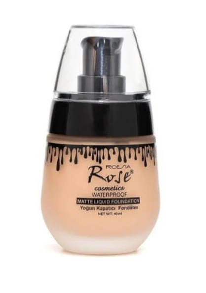 3B Trend Rose Waterproof Mat Likit Fondöten No:2 Yoğun Kapatıcı, Suya Dayanıklı, Uzun Süre Kalıcı ürün görseli 1