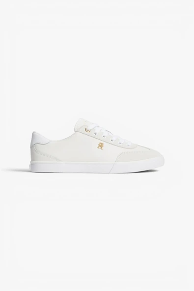 TH CHIC LOW VULC Kadın Beyaz Sneakers - FW0FW09391 ürün görseli 1