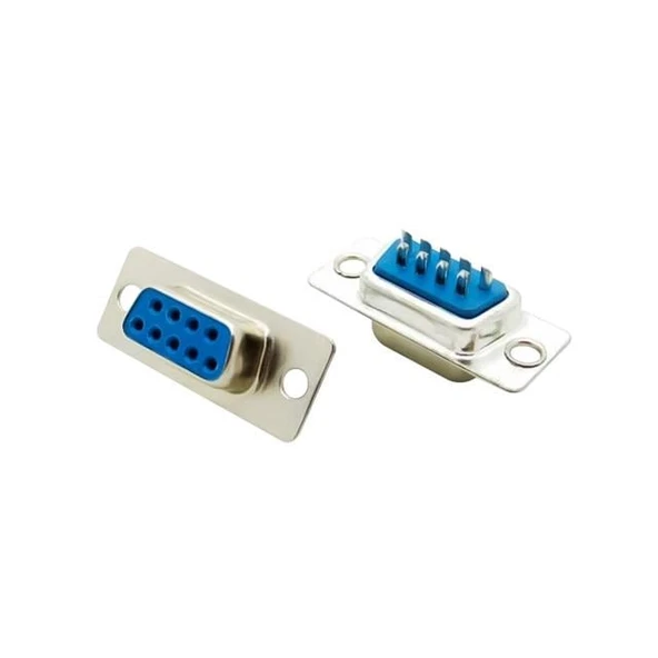 Powermaster PM-483 Metal 9 Pin Dişi D-Sub Konnektör Seri Port Bağlantı Soketi ürün görseli 1