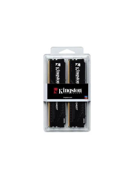 Kingston Fury Beast 16 GB (2X8) 6000 MHz CL36 KF560C36BBEK2/16 DDR5 Ram ürün görseli 1