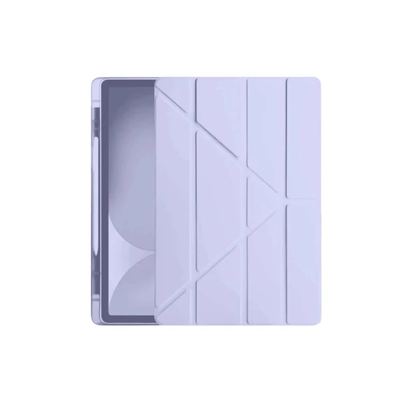 İpad Pro 11 (2024) Kılıf Kalemlikli Hugo Tablet Kılıfı - Lila ürün görseli 1