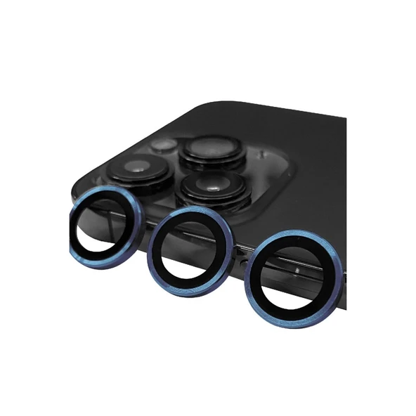 İphone 15 Pro Raze Metal Kamera Lens - Lacivert ürün görseli 1