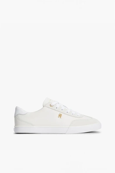TH CHIC LOW VULC Kadın Beyaz Sneakers - FW0FW09391 ürün görseli 1
