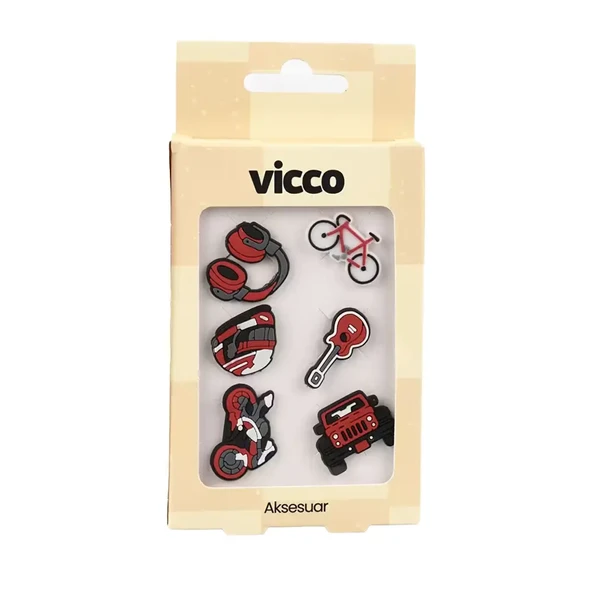 Vicco 996.A26Y.005 Race jibbitz Renkli ürün görseli 1