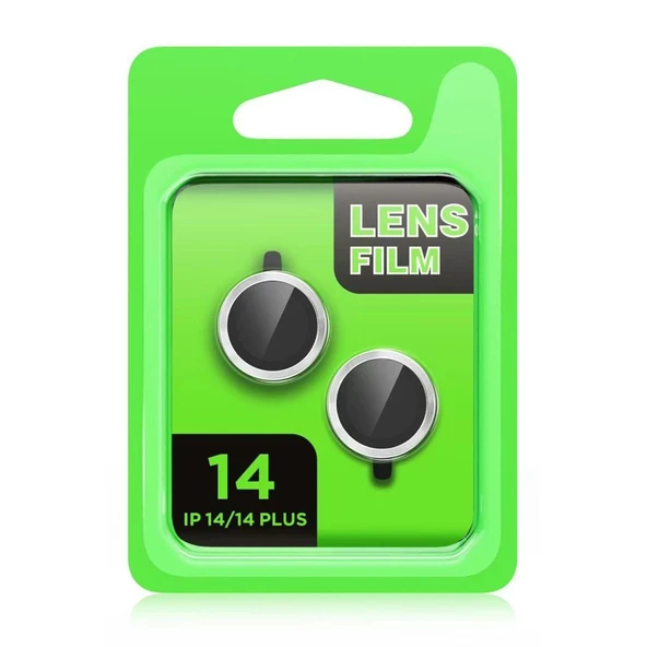 İphone 14 Plus Raze Metal Kamera Lens - Mor - Resim 2