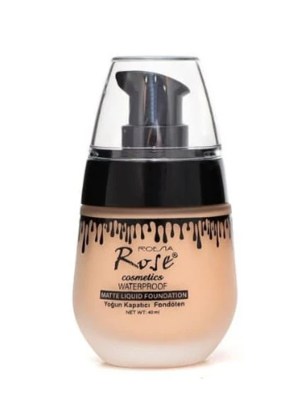 3B Trend Rose Waterproof Mat Likit Fondöten No:4 Yoğun Kapatıcı, Suya Dayanıklı, Uzun Süre Kalıcı ürün görseli 1