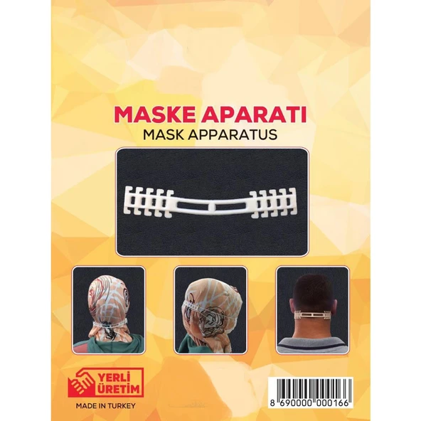 25 Adet Maske Aparatı ( Siyah Renk ) - Resim 2
