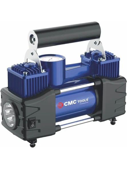 CMC Tools Cmc Çift Piston Çakmak Girişli Araç Hava Kompresör ürün görseli 1