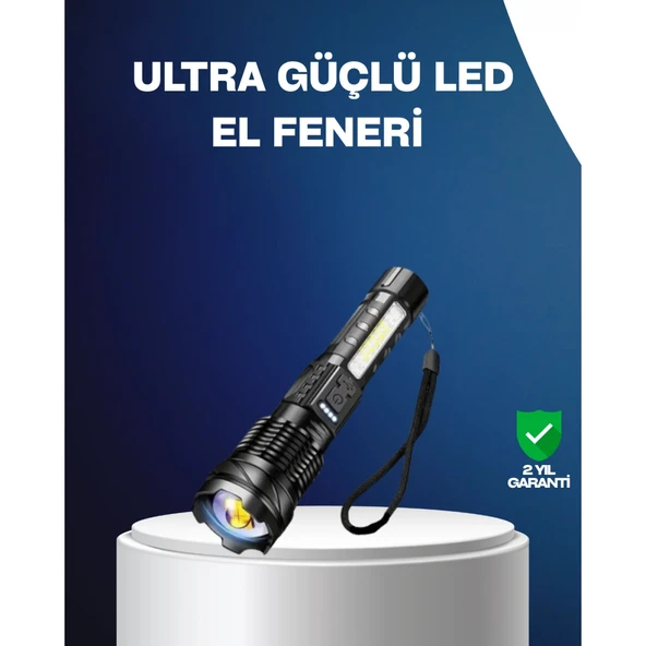 Outdoor ve Acil Durum İçin Güçlü LED El Feneri ürün görseli 1