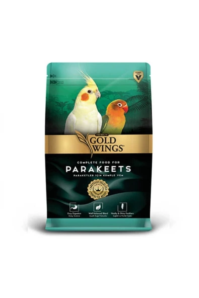GOLD WİNGS PREMİUM PARAKEETS YEM 1KG ürün görseli 1