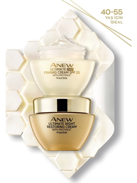 Avon Anew Ultimate Gündüz Kremi 50 ml ve Gece Kremi 50 ml Cilt İçin Etkili Bakım Seti SPF25 ürün görseli 1