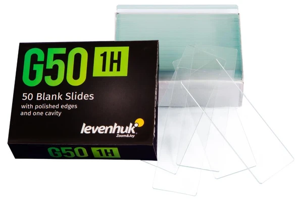 Levenhuk G50 1H Tek Boşluklu Boş Slaytlar, 50 adet ürün görseli 1