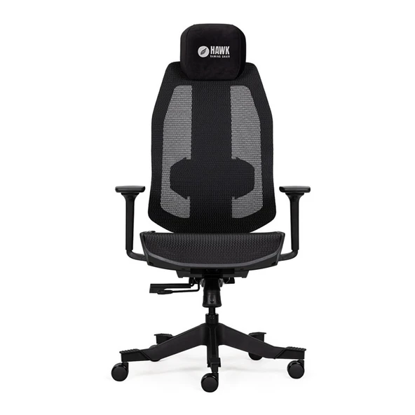 HAWK GAMING CHAIR NOVA FİLELİ SİYAH OYUNCU KOLTUĞU ürün görseli 1
