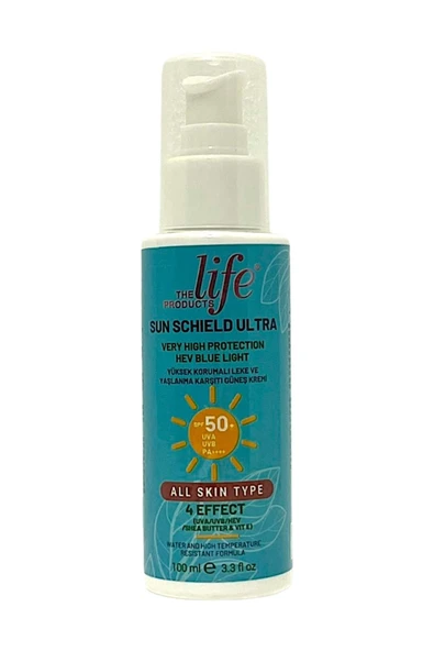 The Life Products Sun Shield Ultra Güneş Kremi 4 Etkili SPF 50 Leke Ve Yaşlanma Karşıtı 100ml - 50 Faktör ürün görseli 1