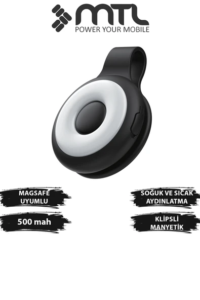 Manyetik Klipsli Taşınabilir Mini LED Selfie Işık, Şarj Edilebilir, 5 Mod, Evcil Hayvan Tasması İçin, Çok Amaçlı MT6802 ürün görseli 1