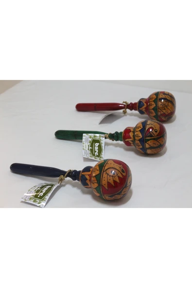BARC Ahşap Maracas Büyük Yuvarlak 27cm Müzik Aleti Otantik Çalgı Enstrüman Marakas 1 Adet ürün görseli 1