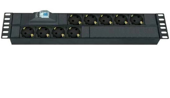Rack Kabin 9 Lu Sigortalı Aliminyum Priz 2 mt ürün görseli 1