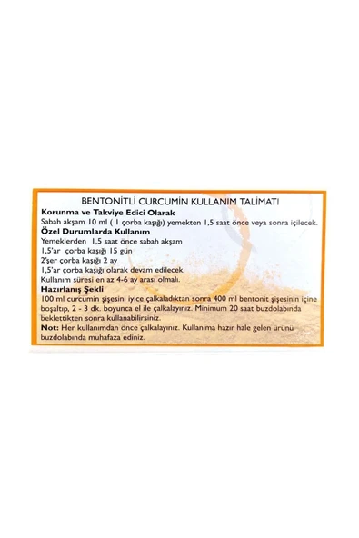 Bentonızer Bentonitli Curcumin 500 ml - Resim 5