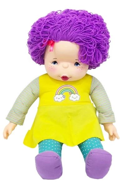 Unutulmaz Bir Hediye - 70 cm Lahana Saçlı Gökkuşağı Bebek ürün görseli 1