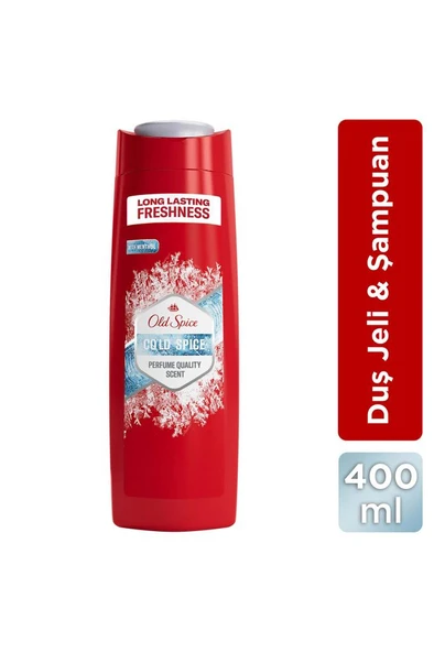 Old Spice Cold Spice Erkek İçin 3’ü 1 Arada Duş Jeli ve Şampuan 400 ml ürün görseli 1