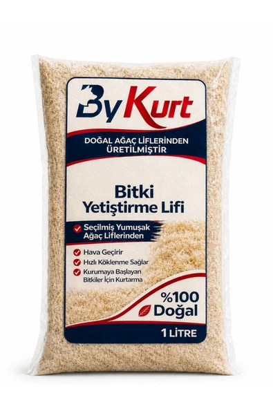 Bitki Yetiştirme Lifi 1 Litre Doğal Ağaç Liflerinden Üretilmiş Saksı, Orkide, Fide ve Tohum Çimlendirme İçin Bitki Bakım Lifi ürün görseli 1