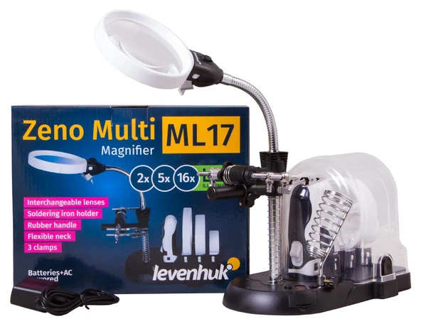 Levenhuk Zeno Multi ML17 Siyah Büyüteç ürün görseli 1