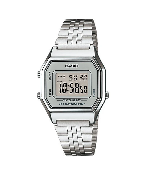 Casio LA680WA-7DF Retro Quartz Çelik Gri 29 mm Kadın Kol Saati ürün görseli 1