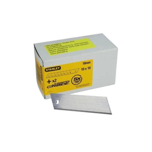 Stanley 1-11-301 Maket Bıçağı Yedeği 110 X 18 MM - 10X10 Pk ürün görseli 1