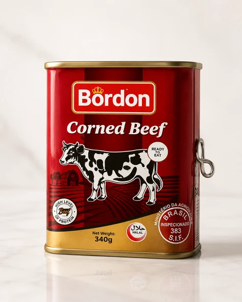 BORDON Corned Beef Meat 320 Gr X 3 Adet - Resim 7