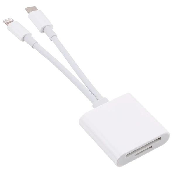 ALLY  NK-101YST PRO Type-c/Lightning to SD-TF Kart Çevirici Adaptör-1852 ürün görseli 1