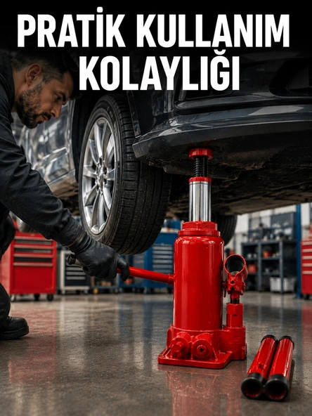 Sağlam Taban Yapılı Güvenilir Hidrolik Şişe Kriko ürün görseli 1