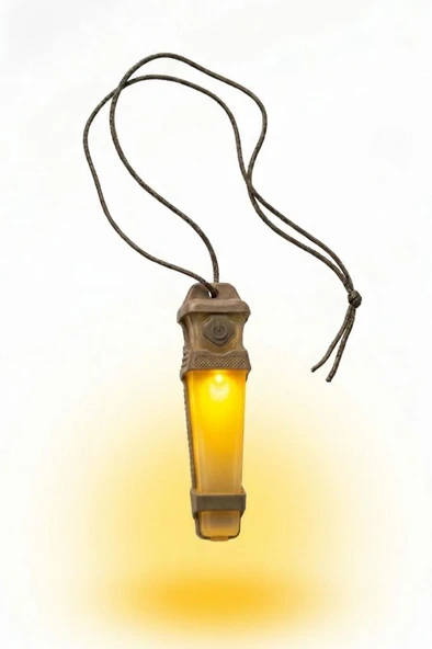 Single Sword Tactical Signal Light Kask ve Boyun Asmalı Pilli Taktik Sinyal Lambası 12 cm ürün görseli 1