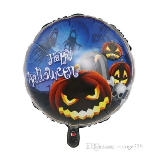 Happy Halloween Balkabağı Folyo Balon 18 inç ürün görseli 1
