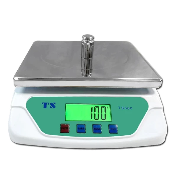 TS-500 Dijital Terazi - LCD Ekran, Dara Alma, Sayım Fonksiyonlu, Yüksek Hassasiyetli Tartım Cihazı ürün görseli 1