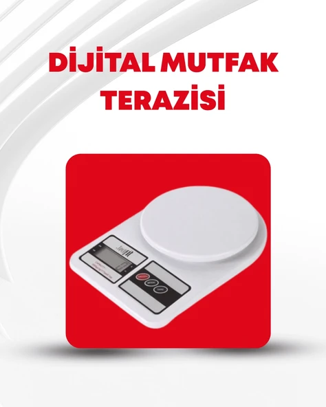 10 Kg Kapasiteli LCD Ekranlı Dijital Mutfak Tartıs ürün görseli 1