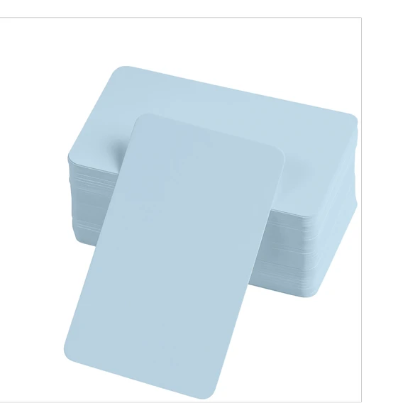 Boş Kelime Kartları 5x8 cm - 50 Adet Oval Kenarlı | Tabu & Not Kartları - Mavi ürün görseli 1