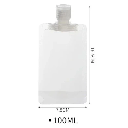 3 Adet 100ml Krem Şampuan Kabı Tekrar Kullanılabilir Set - Resim 5
