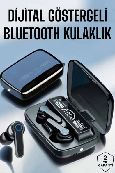 Bluetooth Kulaklık Dijital Göstergeli Kablosuz Uzun Pil Ömrü ürün görseli 1