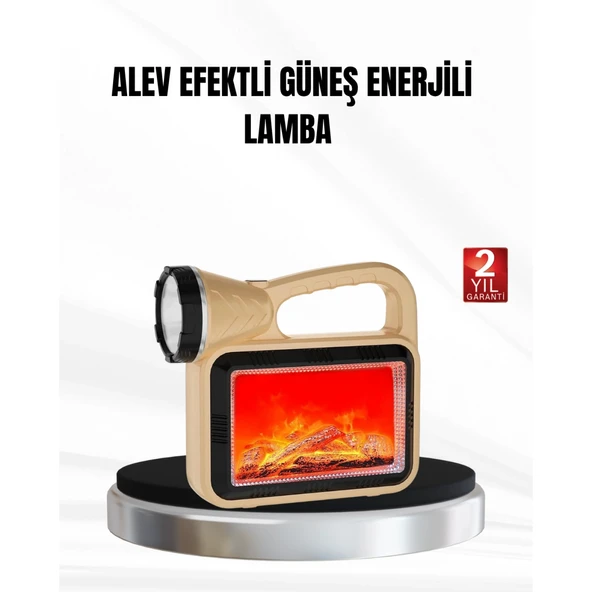 Solar Alev Işığı COB Teknolojili Taşınabilir El Feneri ve Kamp Lambası ürün görseli 1