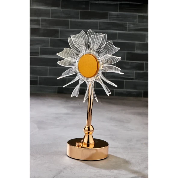 Çiçek Tasarımlı LED Masa Lambası - Resim 4