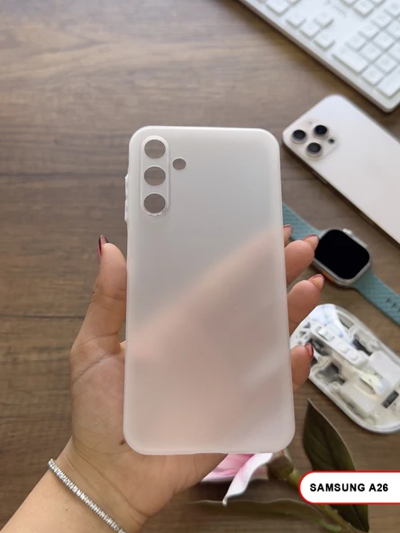 Samsung Galaxy A06 Uyumlu Süper İnce Mat Ultra Thin Silikon Kılıf ürün görseli 1