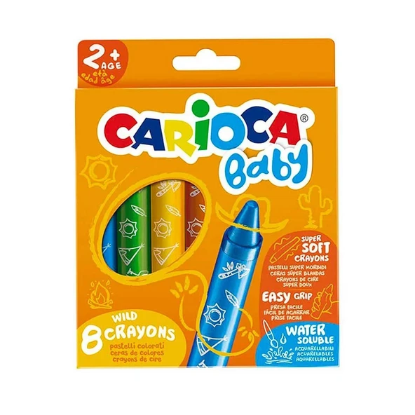 Jumbo Bebek Yumuşak Pastel Boya 8'li ürün görseli 1