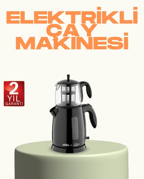 Susuz Çalışma Emniyetli Sinbo Elektrikli Çay Makinesi ürün görseli 1