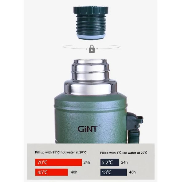 1.25 Litre Vakumlu Çelik Termos - Resim 5