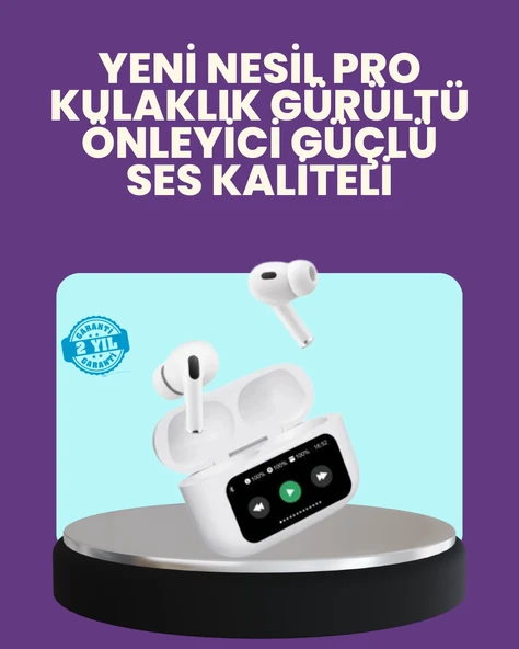 Tüm Telefonlarla Uyumlu ANC Özellikli Dokunmatik Bluetooth Kulaklık ürün görseli 1