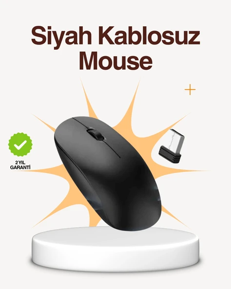 Kablosuz Sessiz Mouse – Ayarlanabilir DPI ve USB Bağlantılı ürün görseli 1