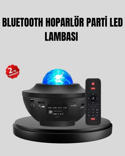 Yıldızlı Projektör Galaxy Efektli Ayarlanabilir Renkli Atmosfer Lambası ürün görseli 1