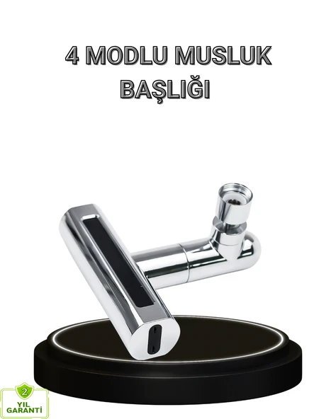 4 Fonksiyonlu Musluk Başlığı 360 Derece Dönebilen ve Su Tasarruflu ürün görseli 1