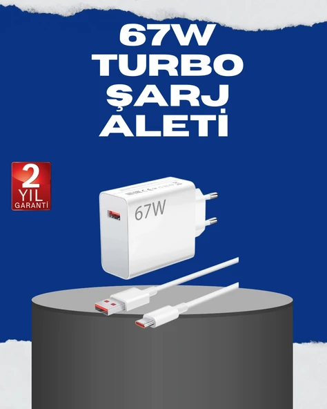 67 Watt Turbo Charge Başlık Vivo Y20 Y35 Y55 Uyumlu ürün görseli 1