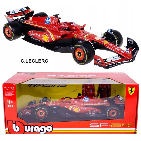 1:18 Ferrari SF-24 Formula Model Araba - S00016815 - Resim 2